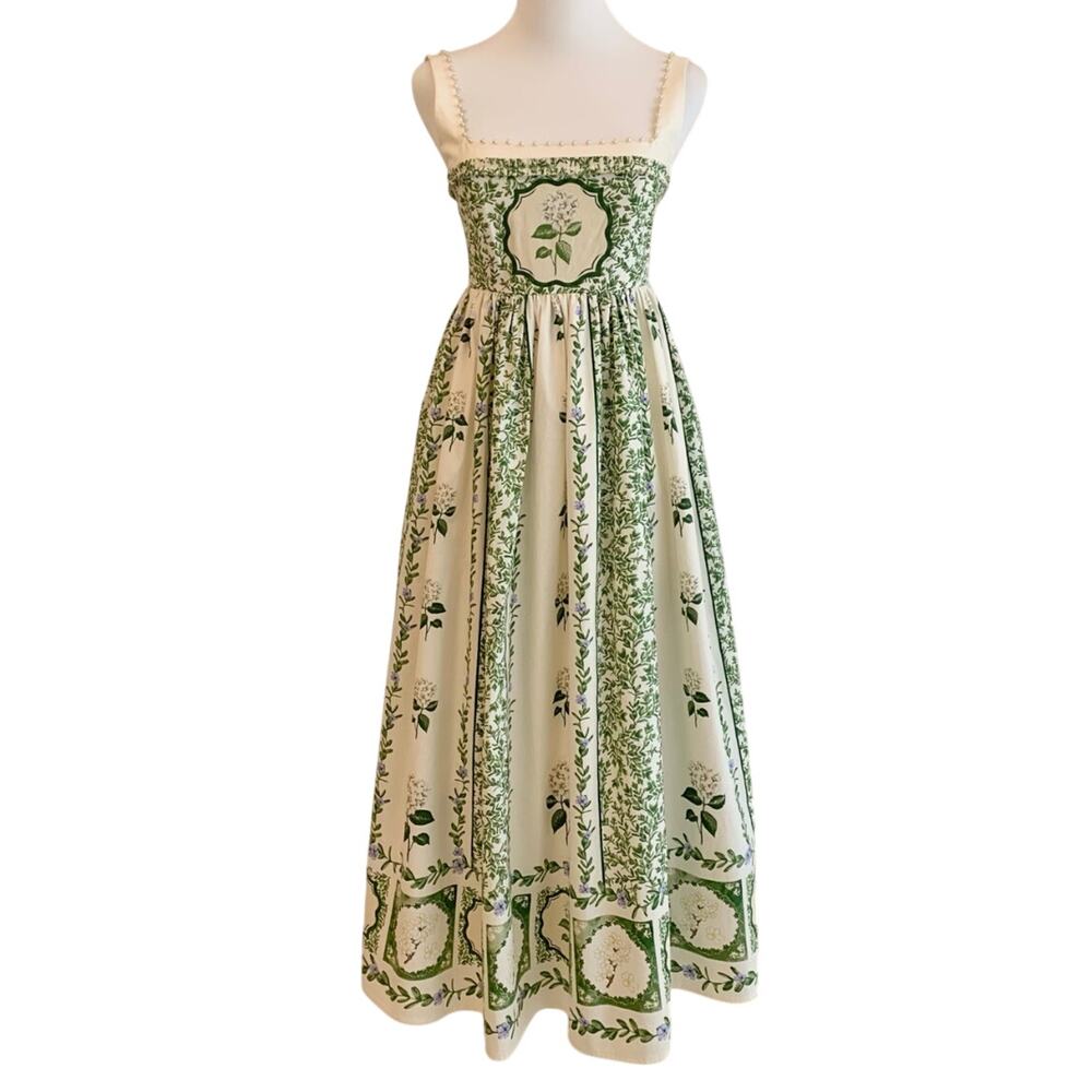 Agua by Agua Bendita Barbara floral cotton midi dress - Picture 6 of 10